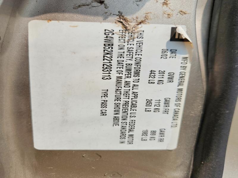 2002 Buick Regal მანქანა იყიდება აუქციონზე, vin: 1G4CW54K424218437, აუქციონის ნომერი: 66147386