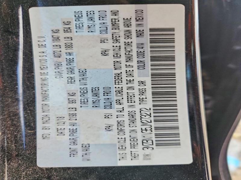 65517766 :رقم المزاد ، 3MZBN1V35JM273272 vin ، 2018 Mazda 3 مزاد بيع