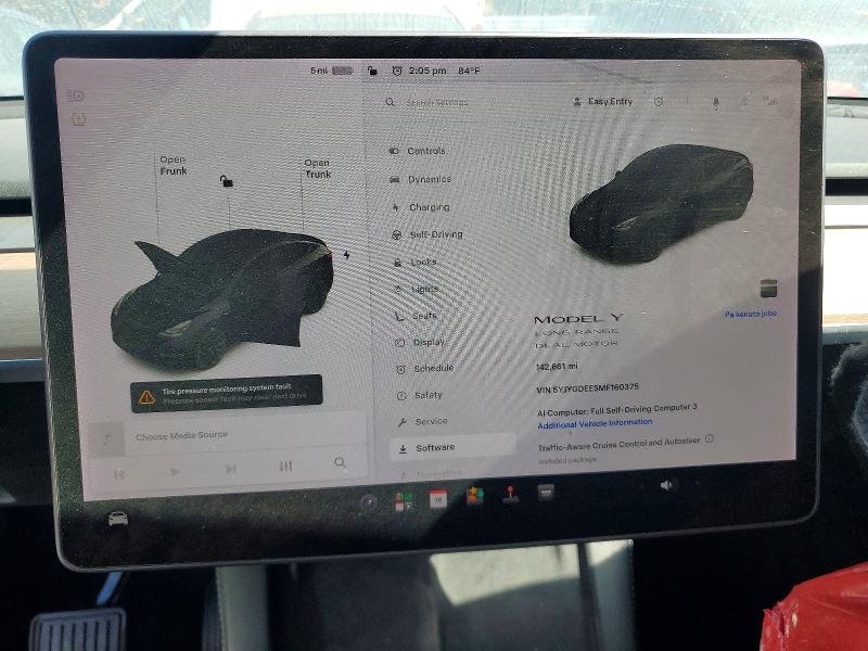 Aukcja sprzedaży 2021 Tesla Model Y, vin: 5YJYGDEE5MF160375, numer aukcji: 57949966