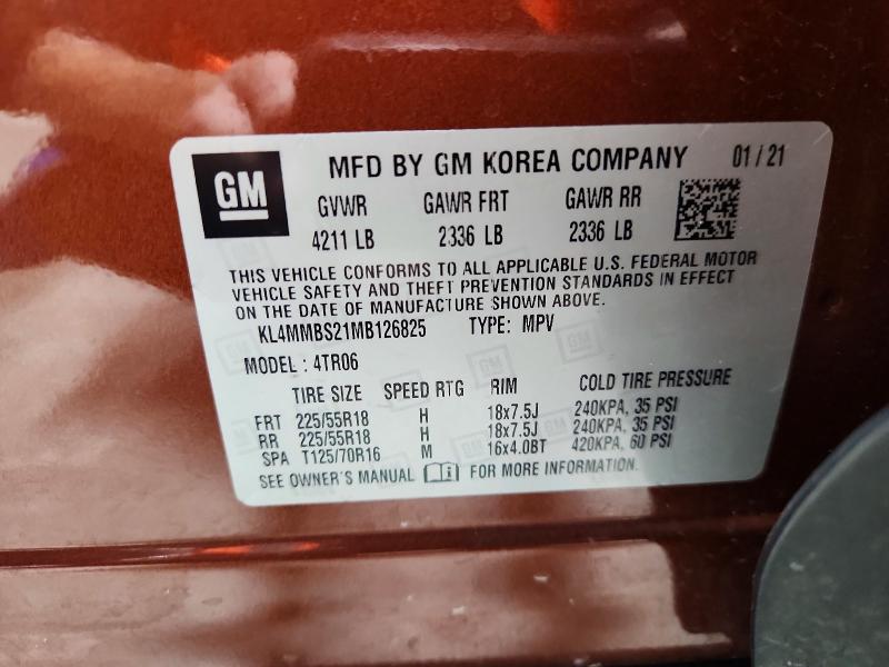 Aukcja sprzedaży 2021 Buick Encore Gx, vin: KL4MMBS21MB126825, numer aukcji: 66130016