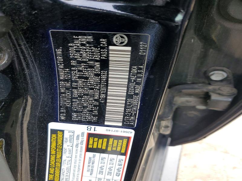 64807666 :رقم المزاد ، 4T1BK1EB7FU148632 vin ، 2015 Toyota Avalon مزاد بيع