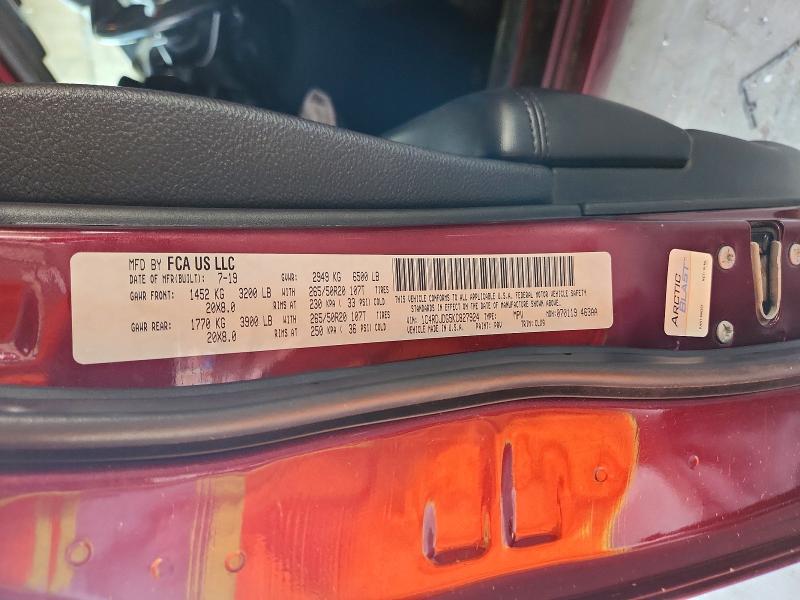 Aukcja sprzedaży 2019 Dodge Durango, vin: 1C4RDJDG5KC827924, numer aukcji: 67053966
