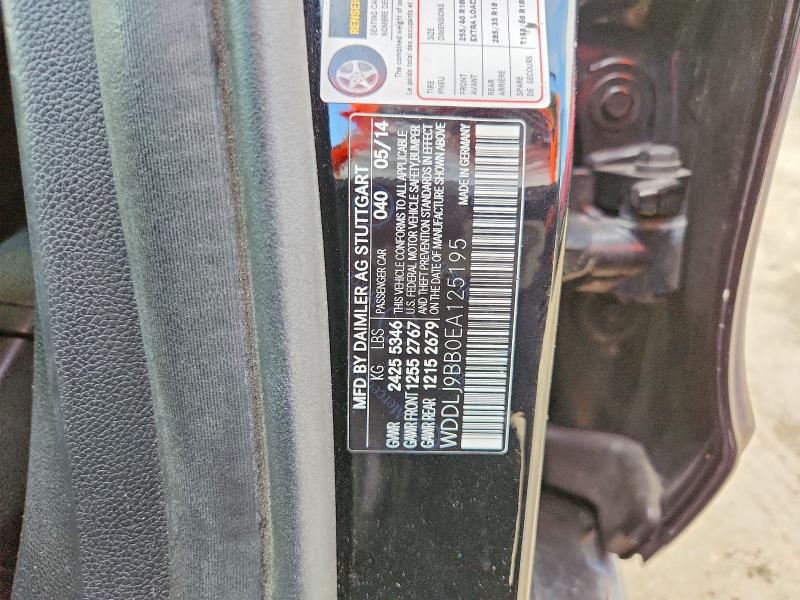 65053026 :رقم المزاد ، WDDLJ9BB0EA125195 vin ، 2014 Mercedes-benz Cls مزاد بيع