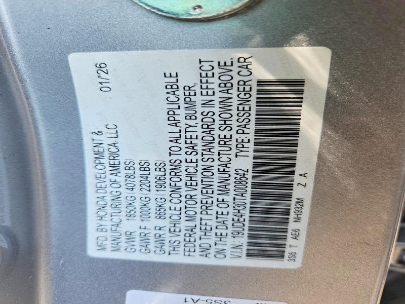 Продажа на аукционе авто 2026 Acura Integra, vin: 19UDE4H30TA008642, номер лота: 66690376