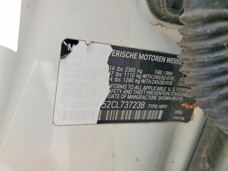 Aukcja sprzedaży 2012 Bmw X3, vin: 5UXWX7C52CL737238, numer aukcji: 63685236