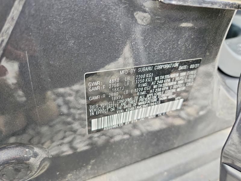 Aukcja sprzedaży 2021 Subaru Outback, vin: 4S4BTAMC8M3196473, numer aukcji: 65575126