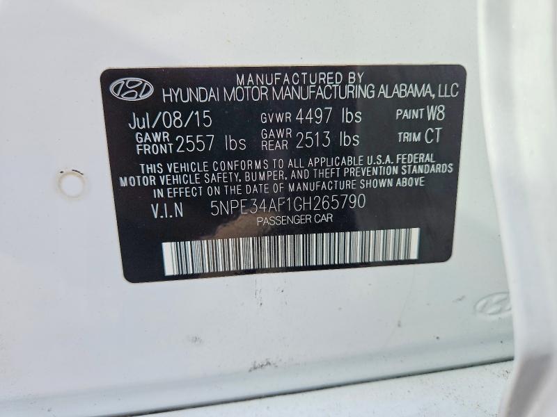 Продажа на аукционе авто 2016 Hyundai Sonata, vin: 5NPE34AF1GH265790, номер лота: 62635786