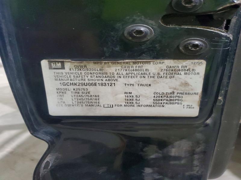 64693316 :رقم المزاد ، 1GCHK29U06E183121 vin ، 2006 Chevrolet Silverado مزاد بيع