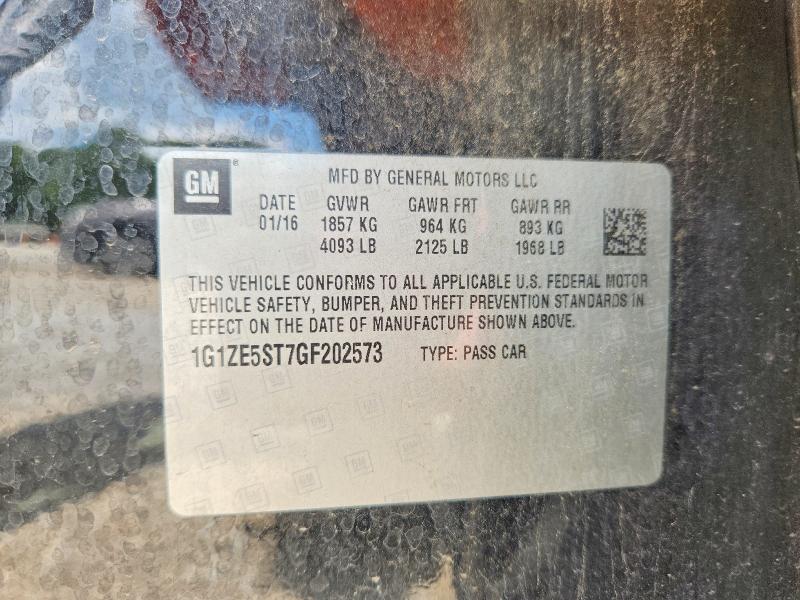 Продажа на аукционе авто 2016 Chevrolet Malibu, vin: 1G1ZE5ST7GF202573, номер лота: 64409516