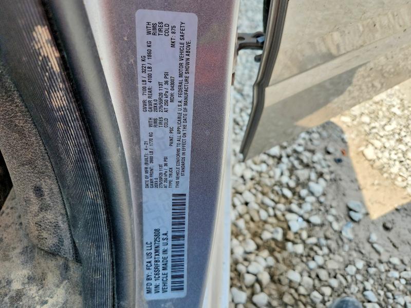 64088426 :رقم المزاد ، 1C6SRFBTXMN725808 vin ، 2021 Ram 1500 مزاد بيع