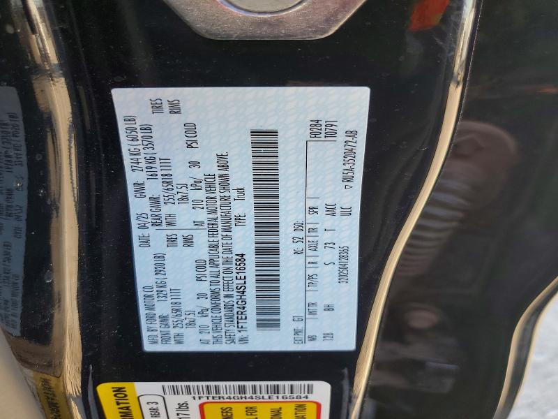 Aukcja sprzedaży 2025 Ford Ranger, vin: 1FTER4GH4SLE16584, numer aukcji: 65511596