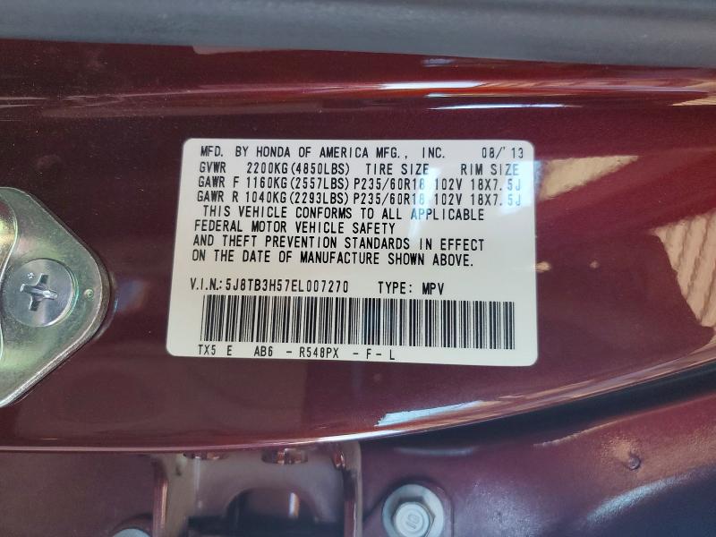 Aukcja sprzedaży 2014 Acura Rdx, vin: 5J8TB3H57EL007270, numer aukcji: 65155456
