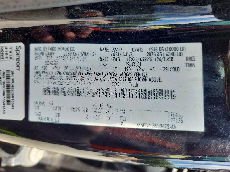Aukcja sprzedaży 2017 Ford F250, vin: 1FT7W2BT9HED12798, numer aukcji: 66789716
