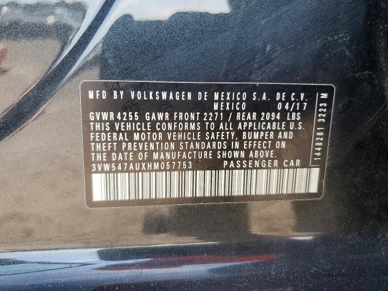 Продажа на аукционе авто 2017 Volkswagen Gti, vin: 3VW547AUXHM057753, номер лота: 65444746