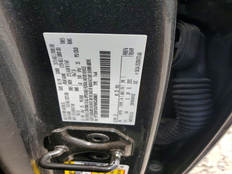 Продаж на аукціоні авто 2019 Ford F150, vin: 1FTEW1E47KKC45861, номер лоту: 63601306