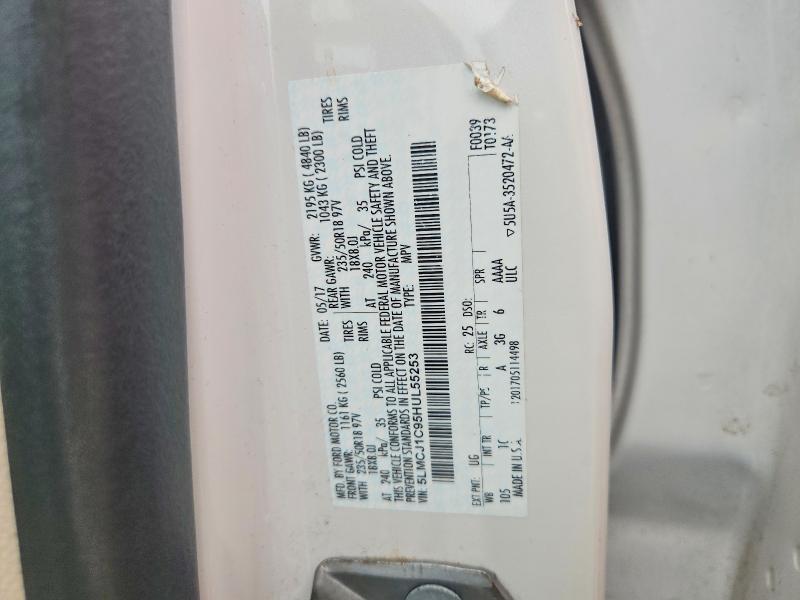 2017 Lincoln Mkc მანქანა იყიდება აუქციონზე, vin: 5LMCJ1C95HUL55253, აუქციონის ნომერი: 64242886