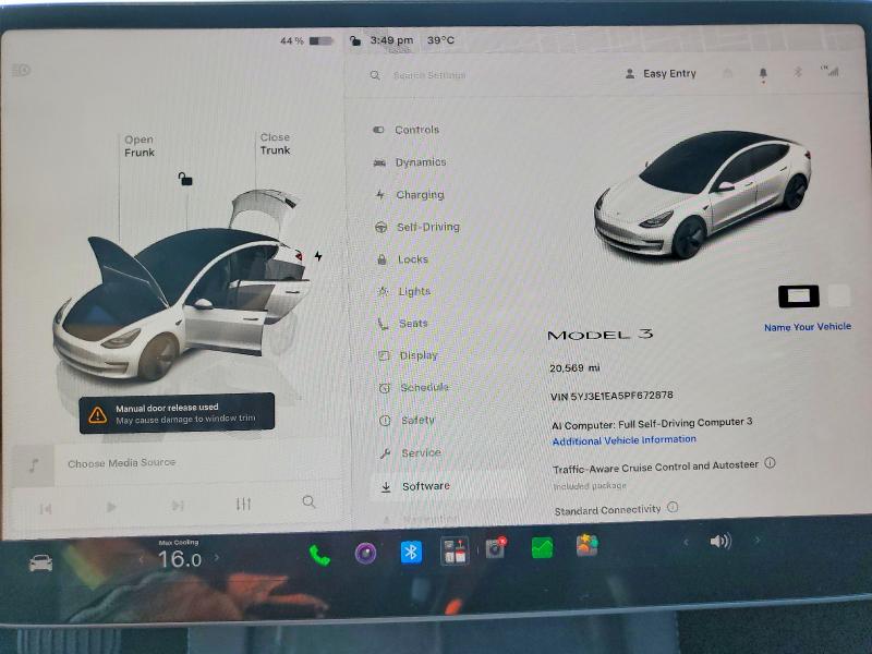 Aukcja sprzedaży 2023 Tesla Model 3, vin: 5YJ3E1EA5PF672878, numer aukcji: 63910626