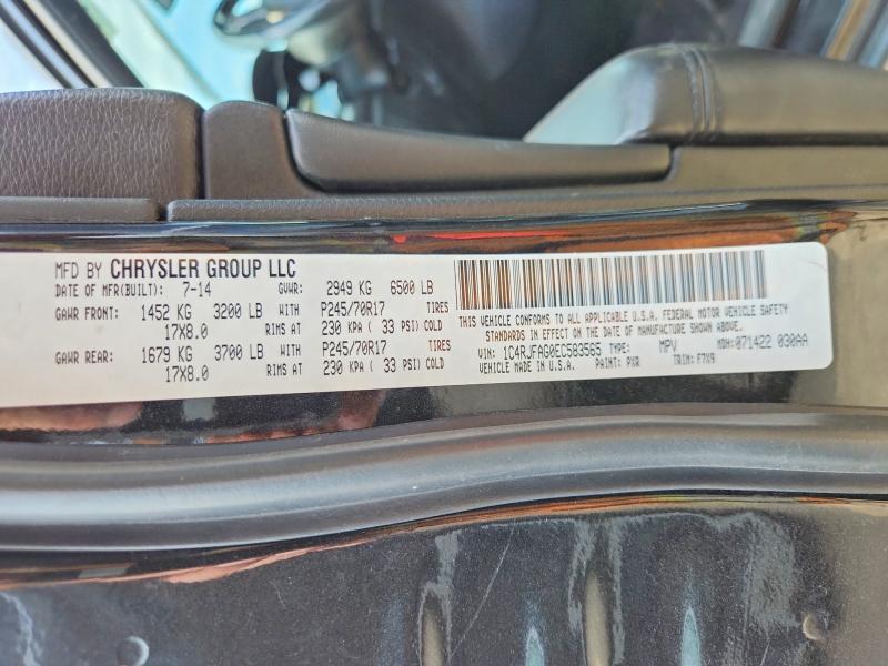 Продаж на аукціоні авто 2014 Jeep Grand Cherokee, vin: 1C4RJFAG0EC583565, номер лоту: 66391836
