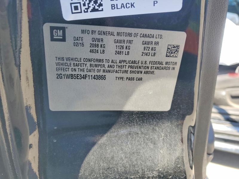 Продаж на аукціоні авто 2015 Chevrolet Impala Limited, vin: 2G1WB5E34F1143866, номер лоту: 66913906