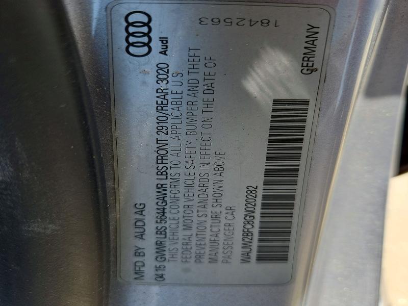 Aukcja sprzedaży 2016 Audi S7, vin: WAUW2BFC8GN020282, numer aukcji: 64639776