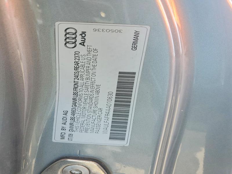 Aukcja sprzedaży 2010 Audi A5, vin: WAULFAFR4AA010630, numer aukcji: 65951066