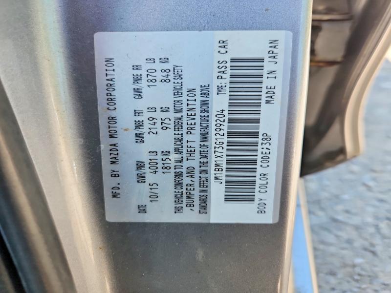 Продаж на аукціоні авто 2016 Mazda 3, vin: JM1BM1X73G1299204, номер лоту: 64055016