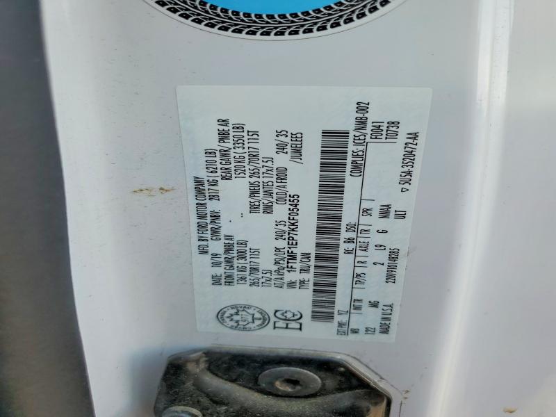 Aukcja sprzedaży 2019 Ford F150, vin: 1FTMF1EP7KKF05455, numer aukcji: 61448946