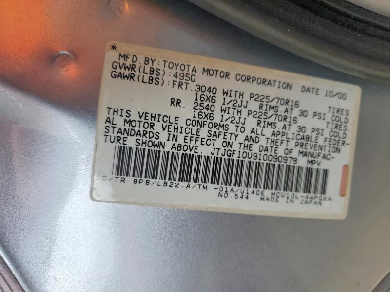 Продажа на аукционе авто 2001 Lexus Rx, vin: JTJGF10U910090978, номер лота: 65151606
