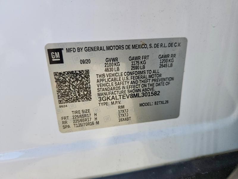 Aukcja sprzedaży 2021 Gmc Terrain, vin: 3GKALTEV8ML301582, numer aukcji: 65677986