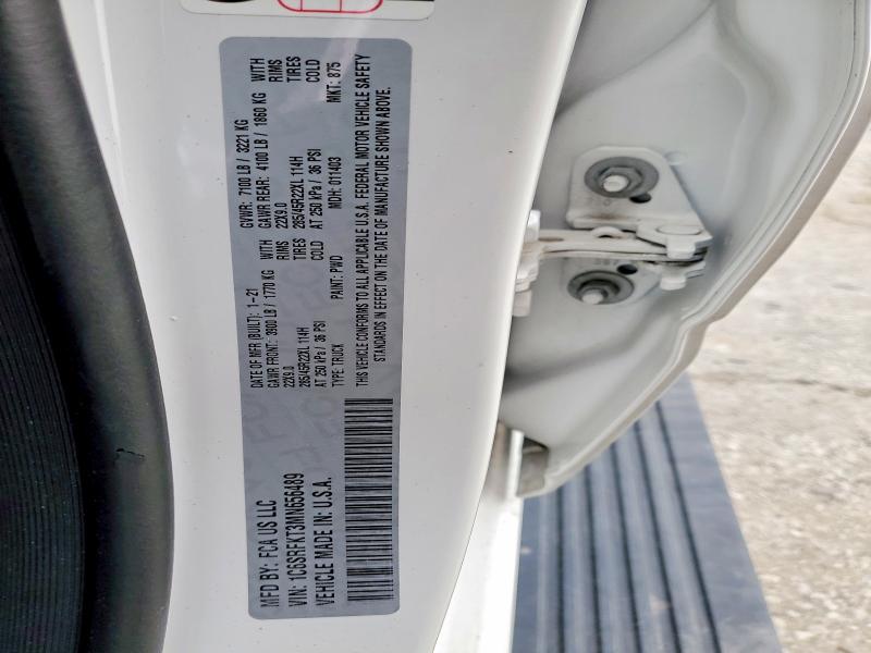 Aukcja sprzedaży 2021 Ram 1500, vin: 1C6SRFKT3MN656489, numer aukcji: 63384856