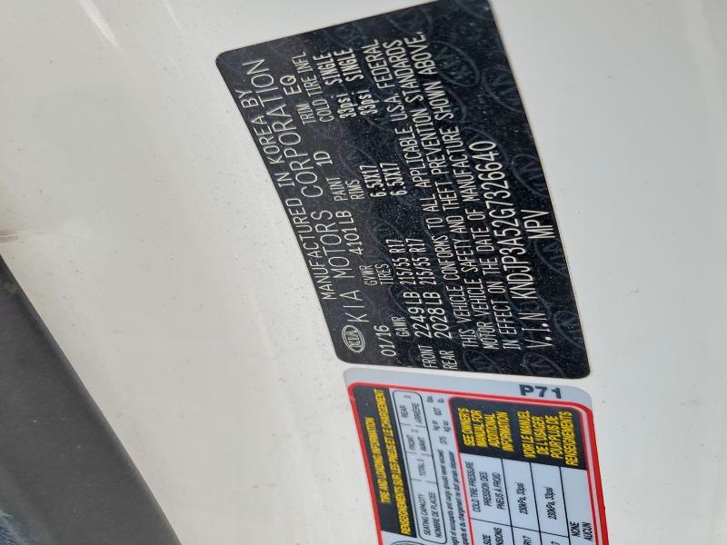 63591216 :رقم المزاد ، KNDJP3A52G7326640 vin ، 2016 Kia Soul مزاد بيع