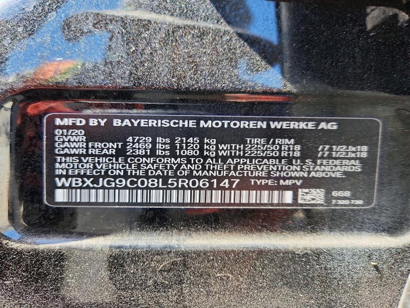 Aukcja sprzedaży 2020 Bmw X1, vin: WBXJG9C08L5R06147, numer aukcji: 63816826
