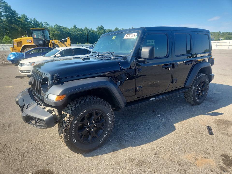 2021 Jeep Wrangler Unlimited მანქანა იყიდება აუქციონზე, vin: 1C4HJXDG4MW536579, აუქციონის ნომერი: 63792306