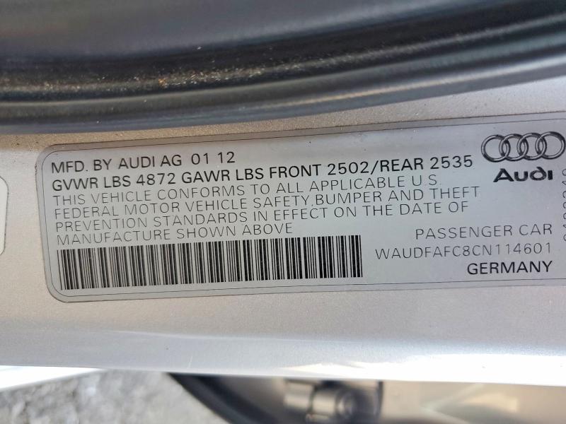 Продажа на аукционе авто 2012 Audi A6, vin: WAUDFAFC8CN114601, номер лота: 64303146