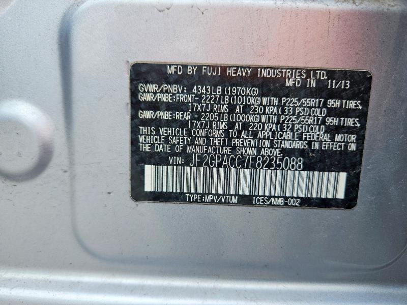 Aukcja sprzedaży 2014 Subaru Xv Crosstrek, vin: JF2GPACC7E8235088, numer aukcji: 65958986