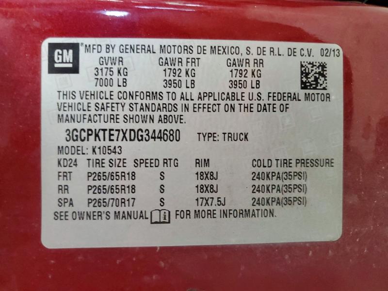 Продажа на аукционе авто 2013 Chevrolet Silverado, vin: 3GCPKTE7XDG344680, номер лота: 62943686