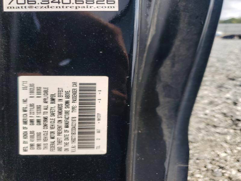 Продаж на аукціоні авто 2013 Honda Accord, vin: 1HGCT1B33DA021976, номер лоту: 66839276