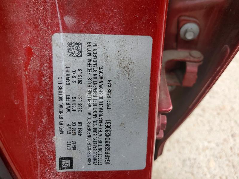 Aukcja sprzedaży 2013 Buick Verano, vin: 1G4PP5SK3D4230681, numer aukcji: 66041696