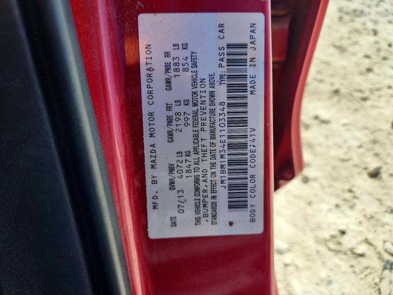 Продаж на аукціоні авто 2014 Mazda 3, vin: JM1BM1M34E1103348, номер лоту: 65448736