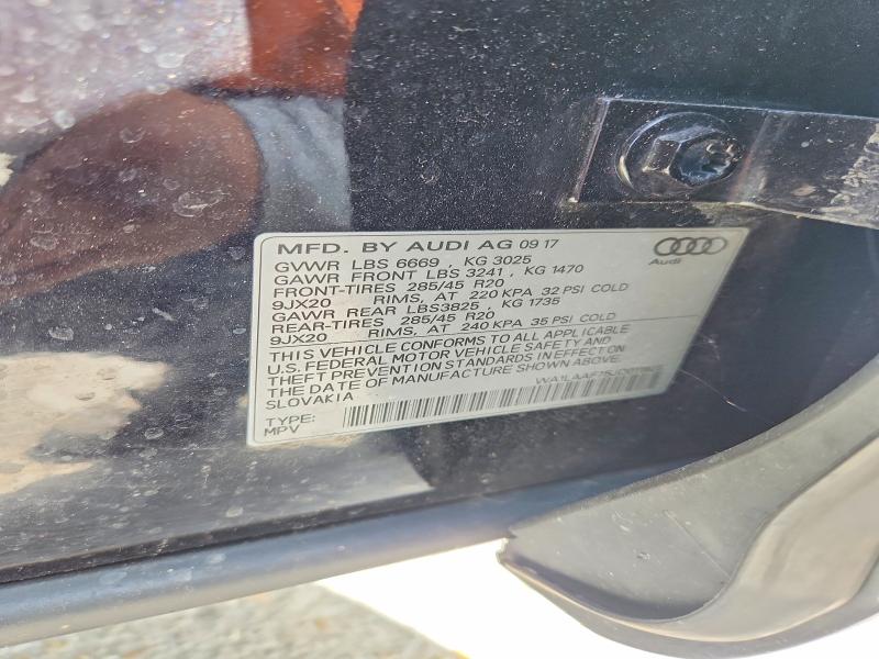 Aukcja sprzedaży 2018 Audi Q7, vin: WA1LAAF75JD011925, numer aukcji: 65165896