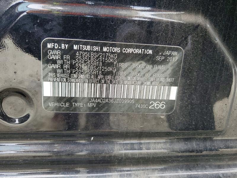 Продаж на аукціоні авто 2018 Mitsubishi Outlander, vin: JA4AD2A36JZ009905, номер лоту: 64051106