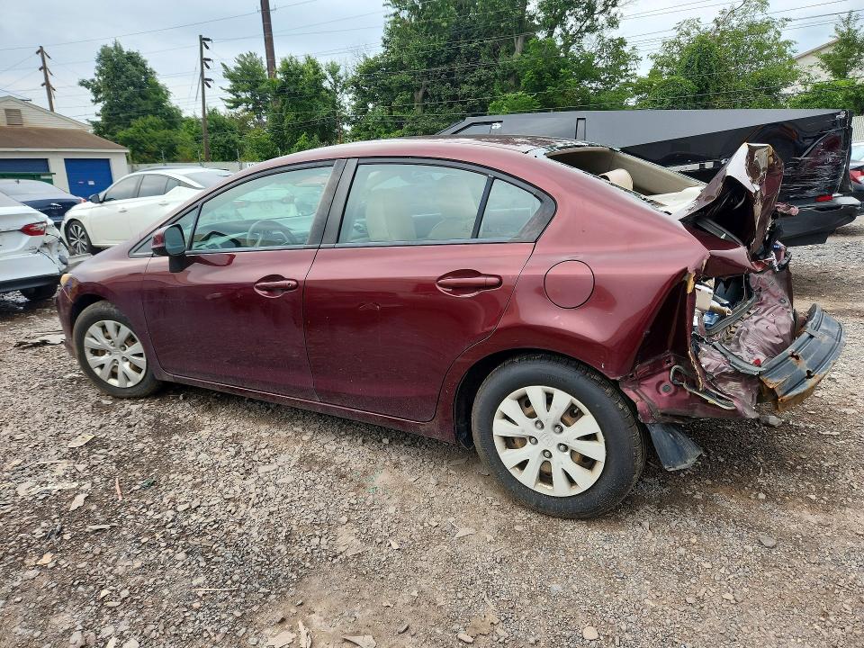Продаж на аукціоні авто 2012 Honda Civic, vin: 19XFB2F52CE342726, номер лоту: 63921066