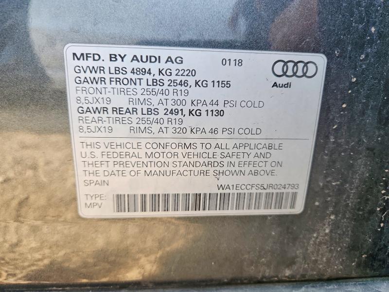 Aukcja sprzedaży 2018 Audi Q3, vin: WA1ECCFS5JR024793, numer aukcji: 66254116
