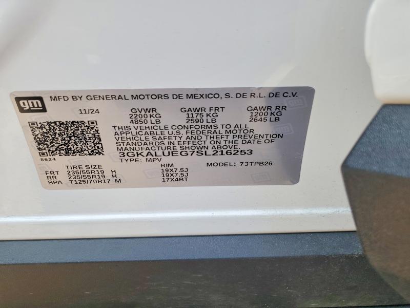 Aukcja sprzedaży 2025 Gmc Terrain, vin: 3GKALUEG7SL216253, numer aukcji: 64451546
