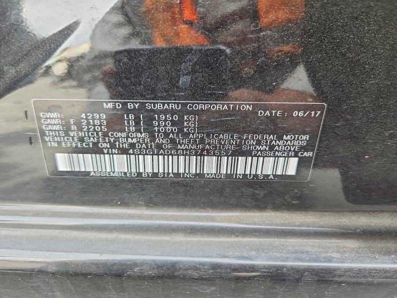 Aukcja sprzedaży 2017 Subaru Impreza, vin: 4S3GTAD68H3743557, numer aukcji: 66318986