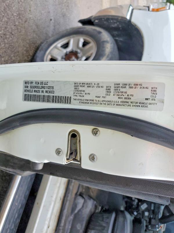 63851076 :رقم المزاد ، 3C63R3GL0RG112270 vin ، 2024 Ram 3500 مزاد بيع