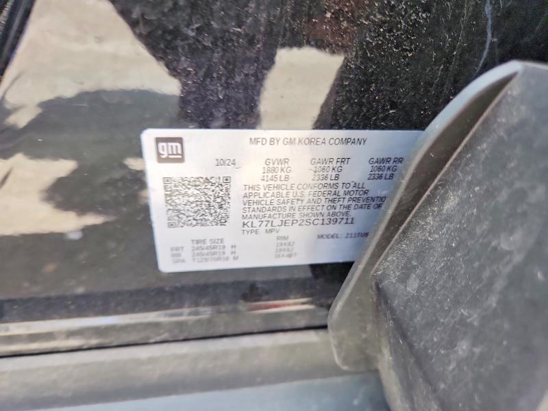 Aukcja sprzedaży 2025 Chevrolet Trax, vin: KL77LJEP2SC139711, numer aukcji: 63909076