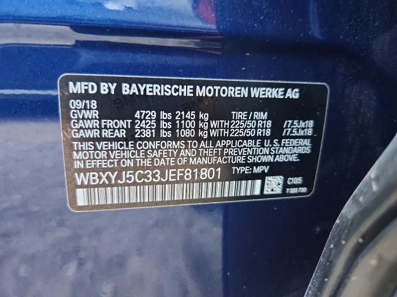 Продажа на аукционе авто 2018 Bmw X2, vin: WBXYJ5C33JEF81801, номер лота: 63018726