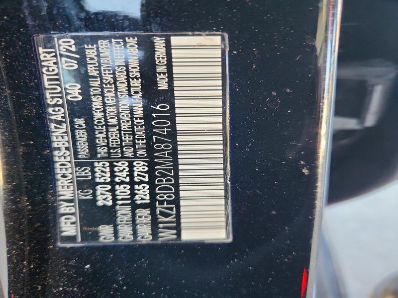 Продажа на аукционе авто 2021 Mercedes-benz E, vin: W1KZF8DB2MA874016, номер лота: 63569936