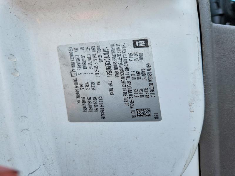 65729746 :رقم المزاد ، 1GTW7FCA2E1908531 vin ، 2014 Gmc Savana مزاد بيع